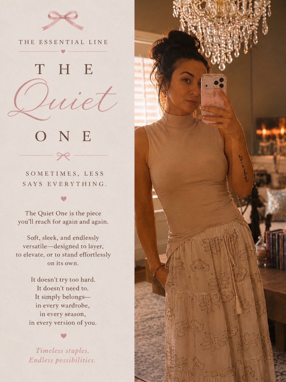 'The Quiet One sleeveless tank